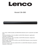 Lenco SB-080 90 cm Sound Bar Benutzerhandbuch