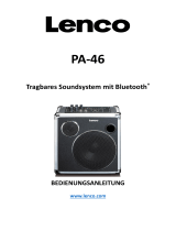 Lenco PA-46 Portable Bluetooth speaker Bedienungsanleitung