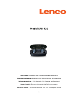 Lenco EPB-410WH Bluetooth IPX4 TWS Earphone Bedienungsanleitung