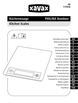 Xavax "Philina” kitchen scales Benutzerhandbuch