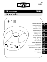 Xavax 00106993 Milla Kitchen Scales Benutzerhandbuch