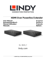 Lindy HDMI over Powerline Extender, Receiver Benutzerhandbuch