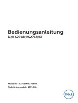 Dell S2718H/S2718HX Benutzerhandbuch