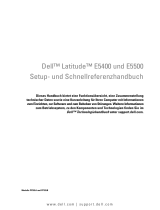Dell Latitude E5400 Schnellstartanleitung