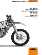 KTM 350 EXC-F 2015 Bedienungsanleitung
