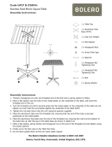 BOLERO CG834 Assembly Instructions Manual