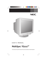 NEC FE2111SB - MultiSync - 22" CRT Display Benutzerhandbuch