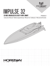 Pro Boat Impulse 32" Brushless Deep-V RTR with Smart, White/Red Bedienungsanleitung