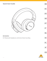 Behringer BH480NC Hi-Fi Bluetooth Headphones Benutzerhandbuch