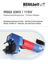 BEHAbelt RS02 Friction welder Benutzerhandbuch