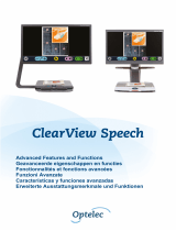 Optelec ClearView Speech Bedienungsanleitung