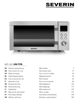 SEVERIN MW 7778 Stainless Steel Microwave Oven Benutzerhandbuch