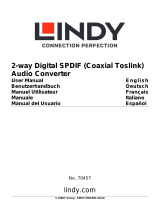 Lindy 70457 2 Way Digital SPDIF Audio Converter Benutzerhandbuch