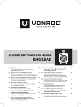 Vonroc EH515AC Electric PTC Tower Fan Heater Benutzerhandbuch
