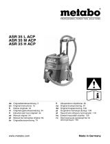 Metabo ASR 35 L ACP All-Purpose Vacuum Cleaner Benutzerhandbuch