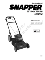 Simplicity MANUAL, OPS, SNAPPER 22" EURO WALK MOWER MODEL ESPV22675HW Benutzerhandbuch