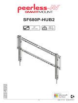PEERLESS-AV SF680P-HUB2 Flat TV Wall Mount Installationsanleitung