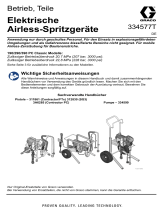 Graco 334577T, Handbuch, 190/290/390 PC Elektrische Airless-Spritzgeräte, Betrieb, Reparatur, Deutsch Bedienungsanleitung