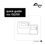 STUDER RCC 02 Remote Control Benutzerhandbuch