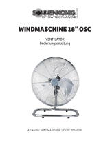 Sonnenkönig Bodenventilator, Windmaschine 18" osc Ventilator Bedienungsanleitung