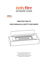 onlyfire FP011 Tabletop Fire Pit Benutzerhandbuch