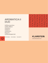 Klarstein 10032865 Aromatica II Duo Coffee Maker Machine Benutzerhandbuch
