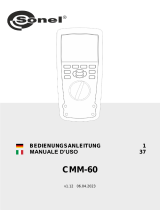 Sonel CMM-60 Benutzerhandbuch