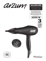 Arzum AR 5098 Professional Hair Dryer Benutzerhandbuch