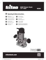 Triton 880W Trimmer Router 1/4 Inch/ 8mm Benutzerhandbuch