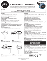 Gre THP24 Digital Display Thermometer Benutzerhandbuch