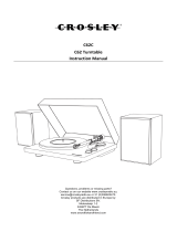 Crosley C62C-BK4 Bluetooth Record Player Benutzerhandbuch