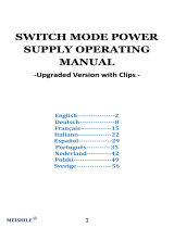 MEISHILE 12V 30A 360W DC Switching Power Supply Adapter Benutzerhandbuch
