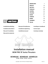 Vetus BOW PRO Thruster 300 mm BOWB285, BOWB300, BOWB320 Installationsanleitung