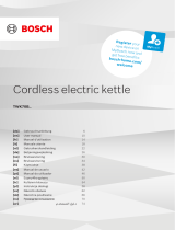 Bosch TWK70B Series Cordless Electric Kettle Benutzerhandbuch
