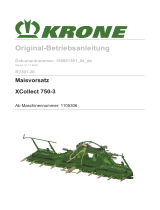 Krone BA XCollect 750-3 (BV301-20) Bedienungsanleitung