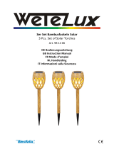 Wetelux 98 14 06 3 Pcs Set of Solar Torches Benutzerhandbuch