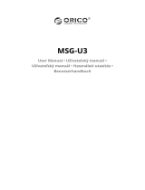 ORICO MSG-U3 Mini mSATA SSD Enclosure Benutzerhandbuch