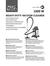 Meec tools 009639 1200 W Heavy-Duty Vacuum Cleaner Benutzerhandbuch