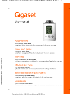 Gigaset ONE X Thermostat Benutzerhandbuch