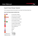 HyperX HX-HSCS-BK-EE Cloud Stinger Headset Benutzerhandbuch