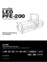EuroLite 40001975 LED PFE-200 3000K Profile Spot Benutzerhandbuch