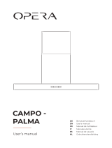 Opera CAMPO PALMA Wall Hoods Benutzerhandbuch