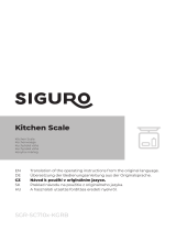 SIGURO SGR-SC710x-KGRB Kitchen Scale Benutzerhandbuch