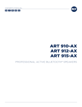 RCF ART 910-AX Professional Active Bluetooth Speakers Bedienungsanleitung