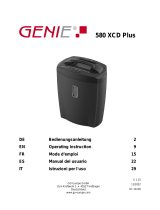 Genie 580 XCD Plus Shredder Benutzerhandbuch