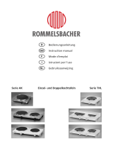 Rommelsbacher Doppelkochtafel THL 3097/A Bedienungsanleitung