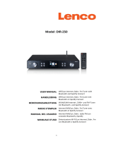 Lenco DIR-250 Bluetooth Internet Radio Benutzerhandbuch