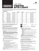 Draper 03195 LED SMD Tripod Site Light Bedienungsanleitung