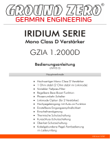 Ground-Zero GROUND ZERO IRIDIUM SERIES Mono Class D Amplifier Bedienungsanleitung