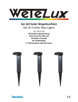 Wetelux 98 14 04 Set of 3 Solar Way Lights Benutzerhandbuch